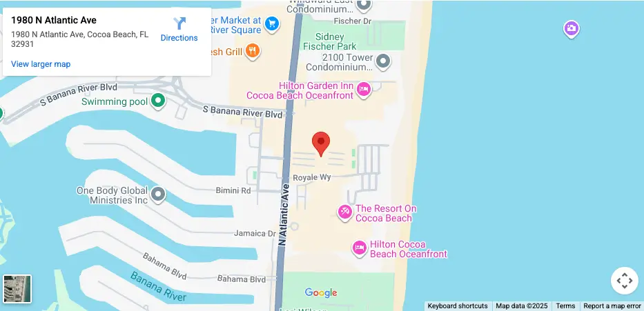Map of Cocoa Beach Office